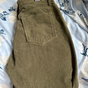 Patagonia Olive Green Corduroy Trousers